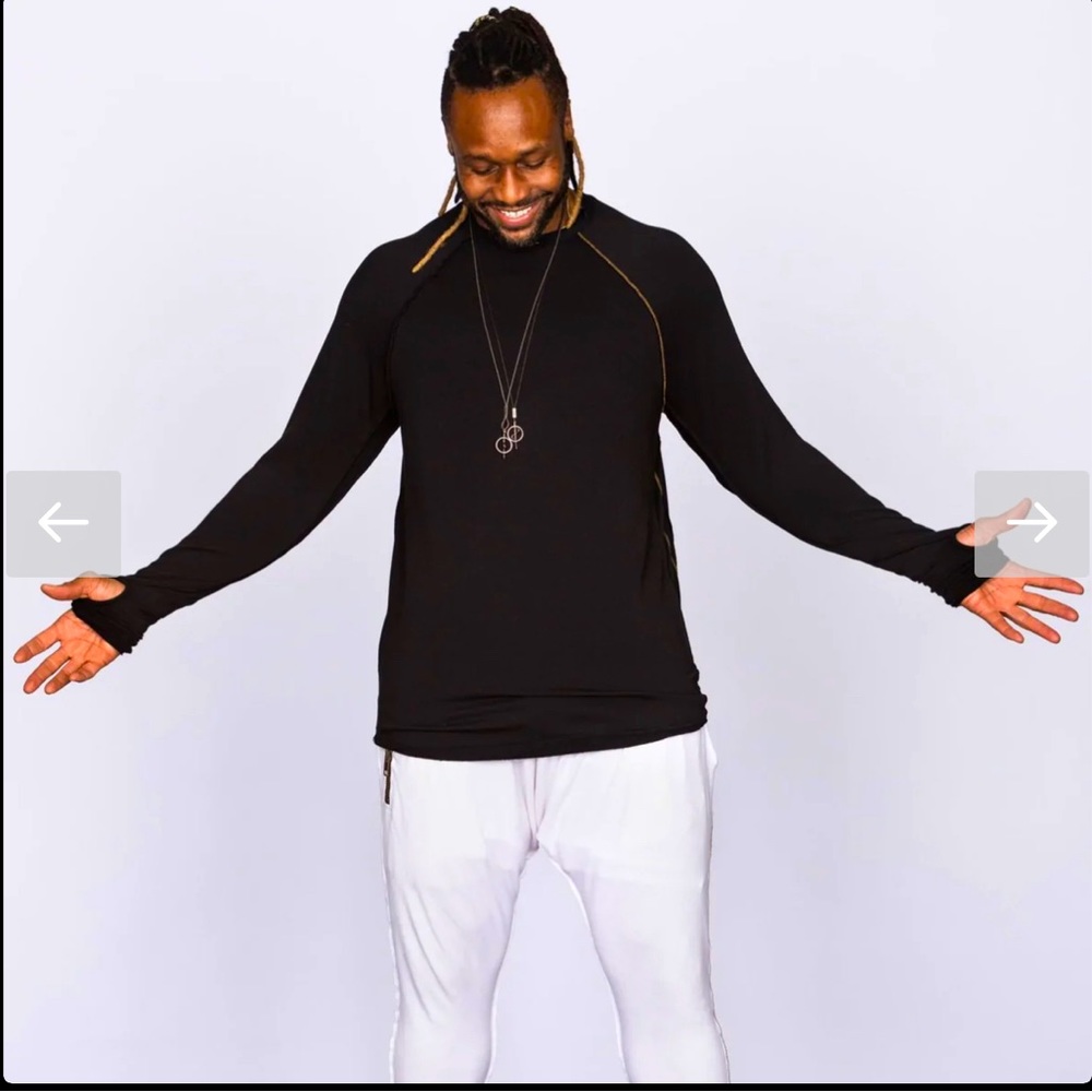 Round Neck Long Sleeve Shirt for Men from One Golden Thread 🪡